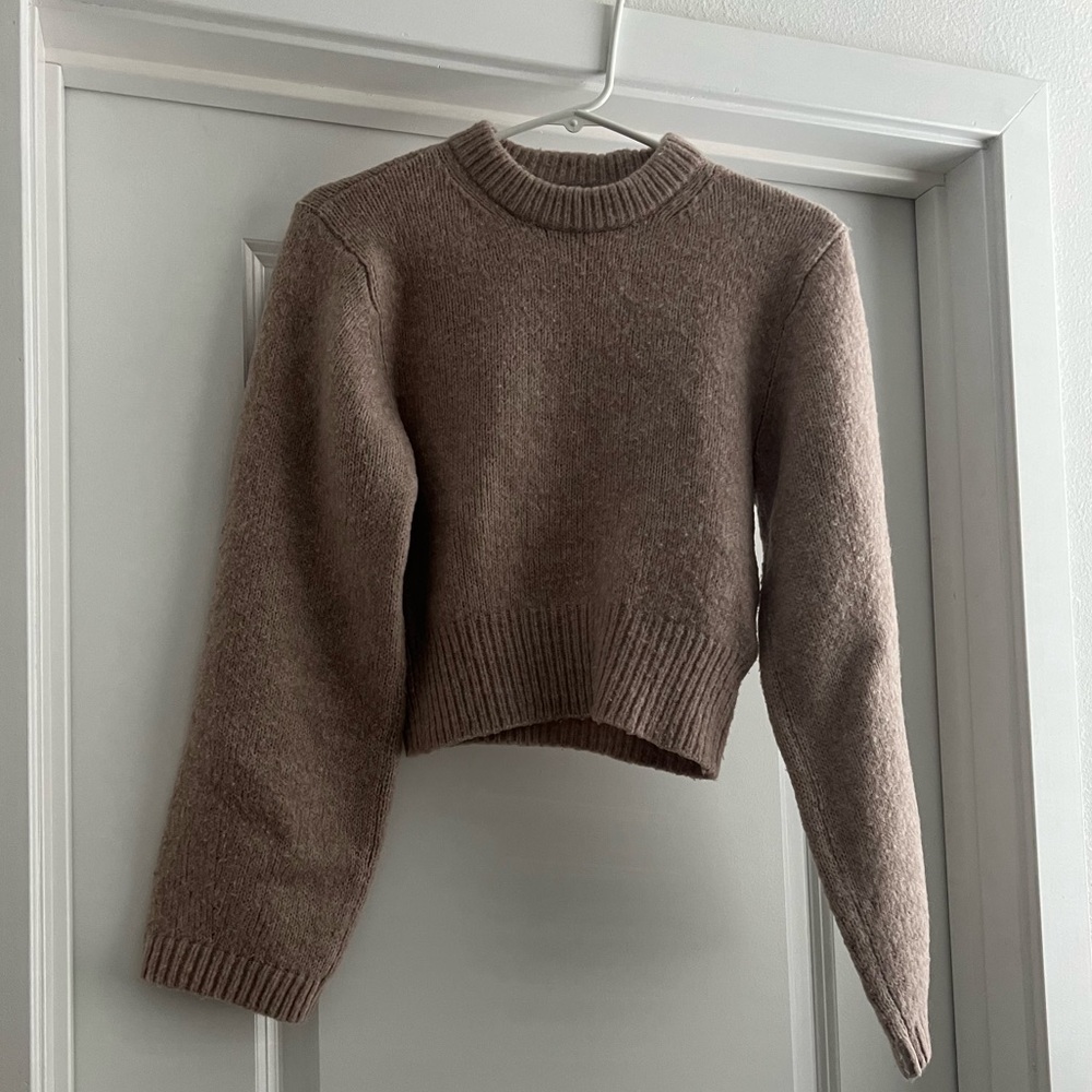 Club Monaco Cable Sleeve Sweater